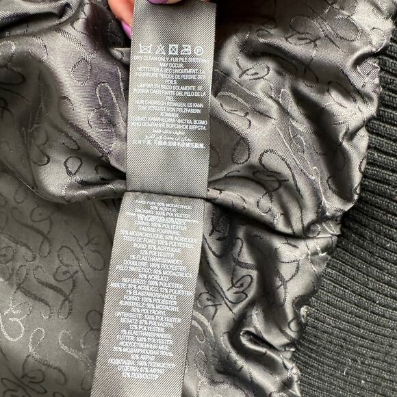 Lipsy London Faux Fur Bomber Jacket 🛸 Size 4 - Picture 6 of 11